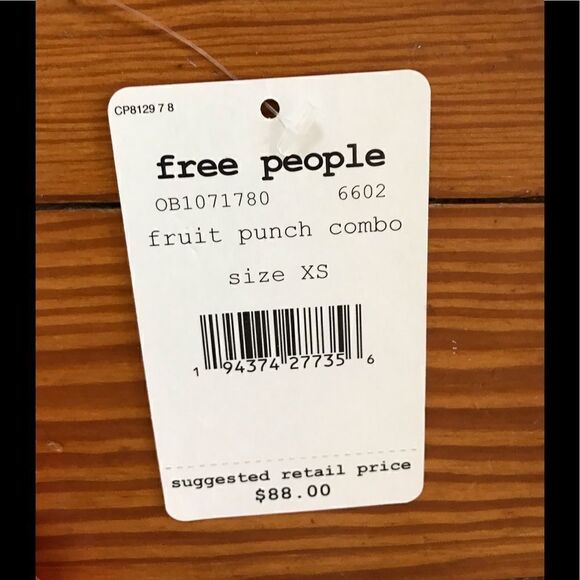 NWT Free People Floral Top - Picture 6 of 6